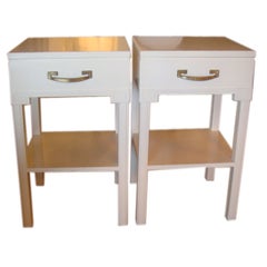 Restored Greek Key End Tables