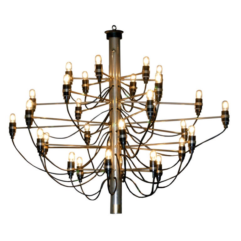 Chandelier By Gino Sarfatti For Arteluce, Italy, 1958 For Sale