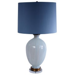 Murano Opaline Lamp By Marbro