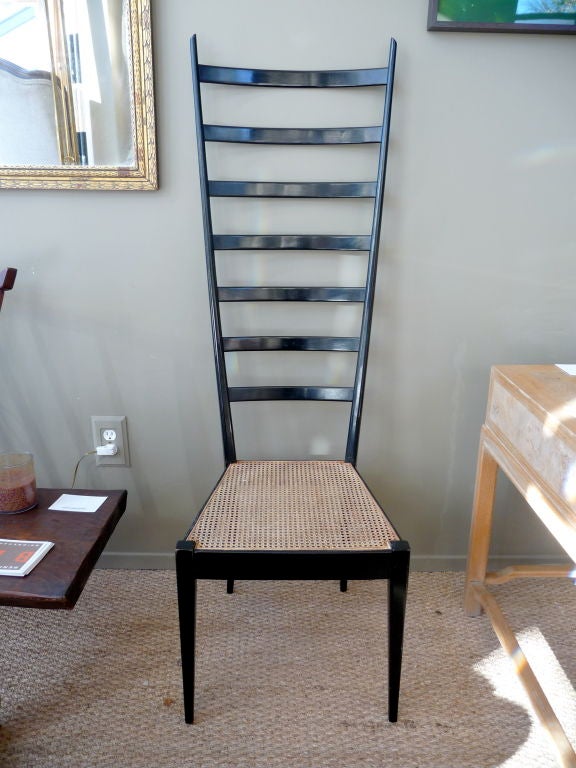 High Ladderback Chairs Manner Of Ponti