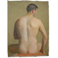 Male Nude Oil On Canvas