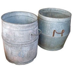 Vintage Zinc Containers, Priced Individually