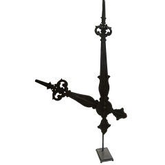 Monumental Clock Hands On Stand