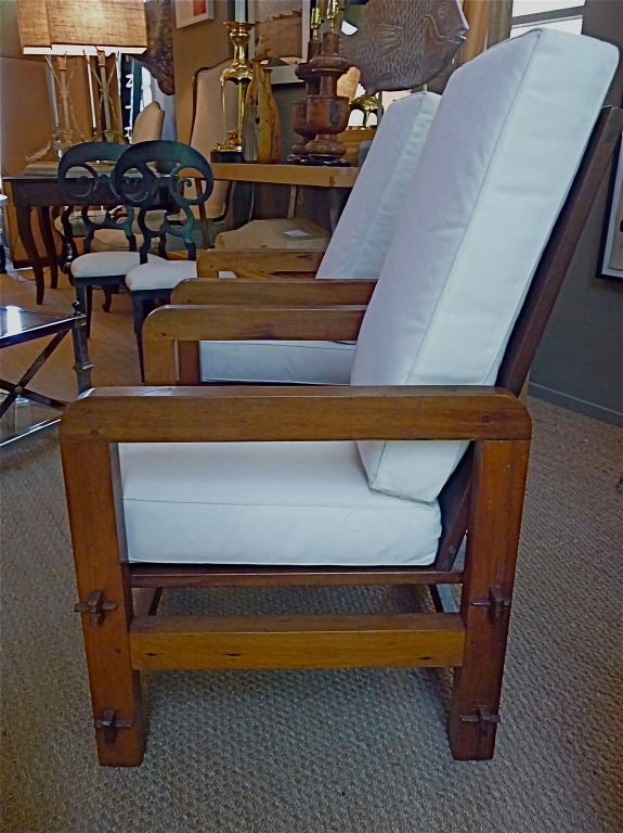 Pair 1940's French Moderne Chairs