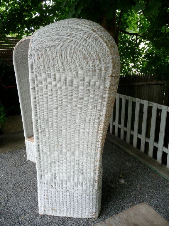 20th Century Giant Wicker Porters Chairs