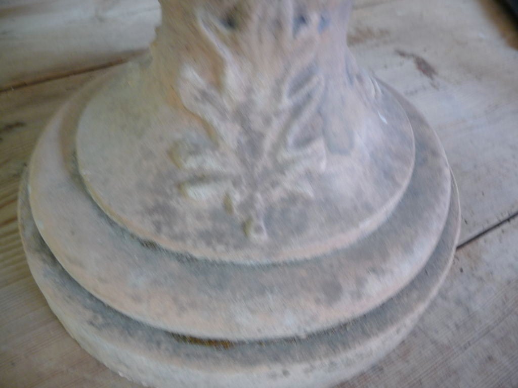 Large Terracotta Acorn Finial