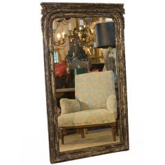 Antique Over-Painted Louis Philippe Mirror