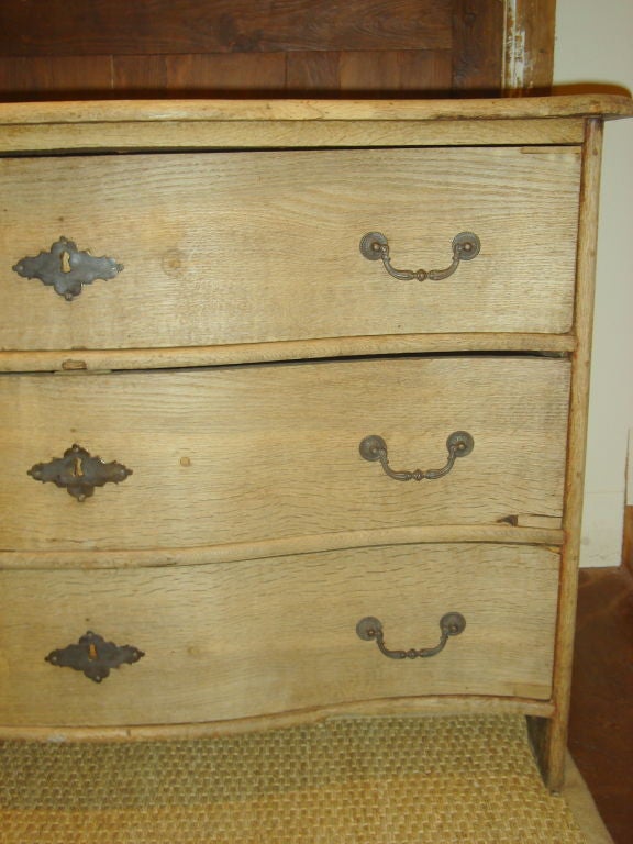 18th. Century Bleached Oak Commode