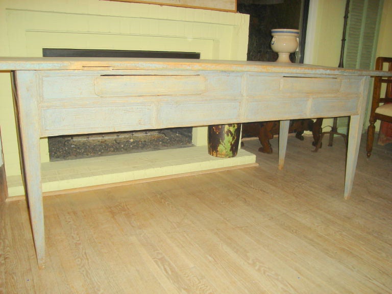 Pine Swedish Gustavian Painted Table