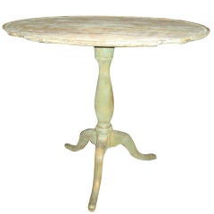 Swedish Baroque Oval Tilt Top Table