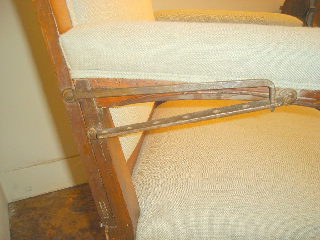 Walnut 18th. Century French Chaise Malade For Sale
