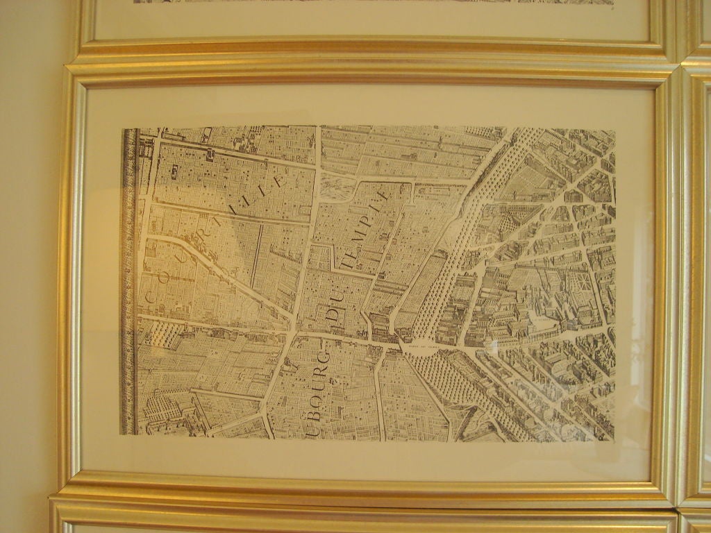 19th Century 19th.C. Plan of Paris