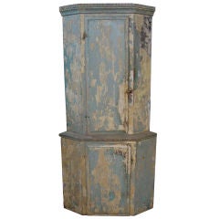18th c. Swedish Corner Cupboard