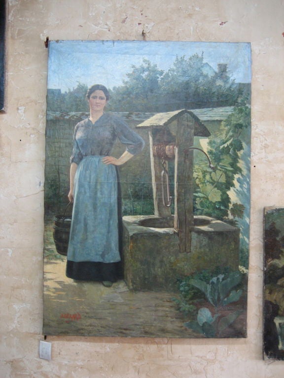 Painting by French Artist J. Gerard, Dated 1899 at 1stDibs j gerard