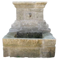 Provençal Stone Fountain made from Reclaimed Stone Elements