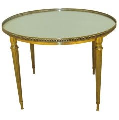 Bronze gallery coffee table with mirror