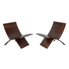 Vintage Pair of Laminex Chairs by Jens Nielsen