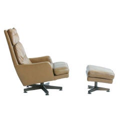 Edward Wormley Lounge Chair and Ottoman 1