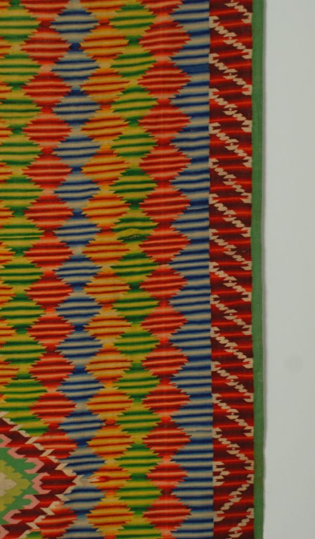 A Superb Antique Mexican Saltillo Serape 3