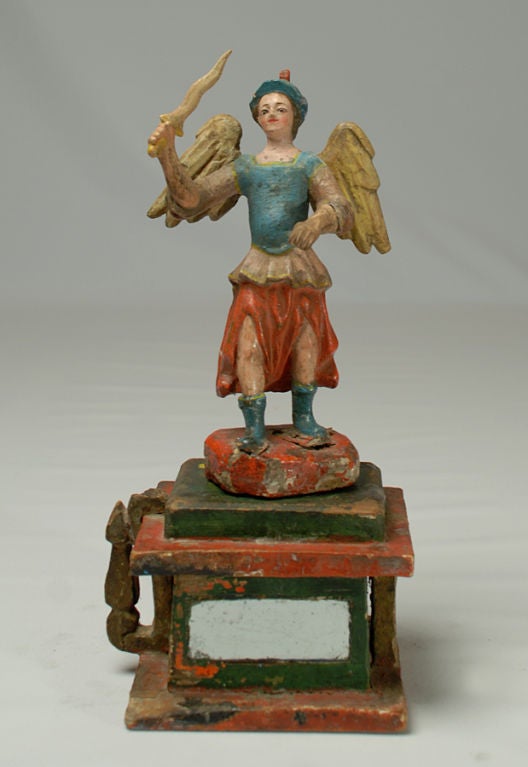 Spanish Colonial Santo - Saint Michael