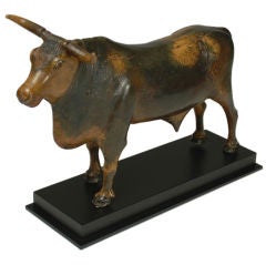 Antique Guatemalan Nacimiento (Creche) Bull - Circa 1880