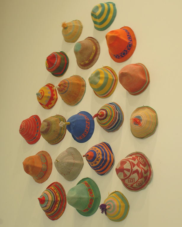 Mid-20th Century Large Vintage Ethiopian Dorze Cap Collection