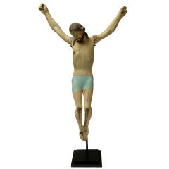 A Good, Graphic Early 19th Century Spanish Colonial Cristo