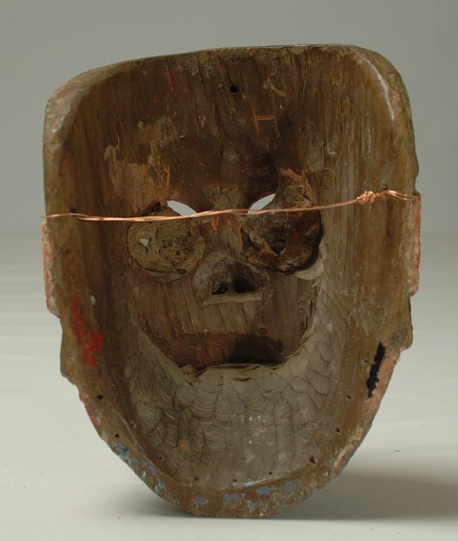 A Superb Early 20th Century Guatemalan Dance Mask - Moro 2