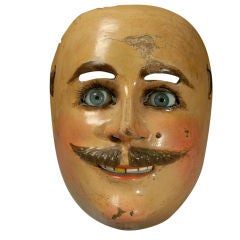 A Good Vintage Mexican Paragueros Dance Mask