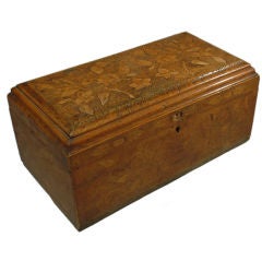 Antique Mexican Marquetry Chest - Jalostotitlan