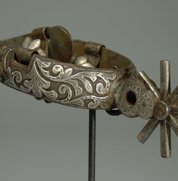 Silver Mounted Vaquero Spurs 1