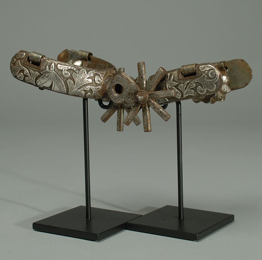 Silver Mounted Vaquero Spurs 3
