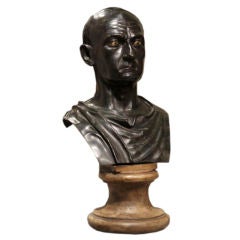 A Mid 19th Century Bronze Bust