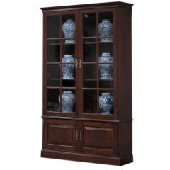 A George II Red Walnut Library Bookcase