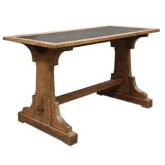 A 19th Century Oak Library Table by Bulstrode of Cambridge
