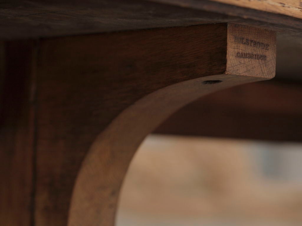A 19th Century Oak Library Table by Bulstrode of Cambridge 1