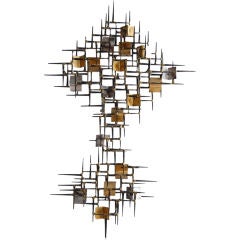 Brutalist Wall Sculpture