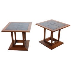 Pair of Dorothy Draper tables designed for Heritage ( signed )