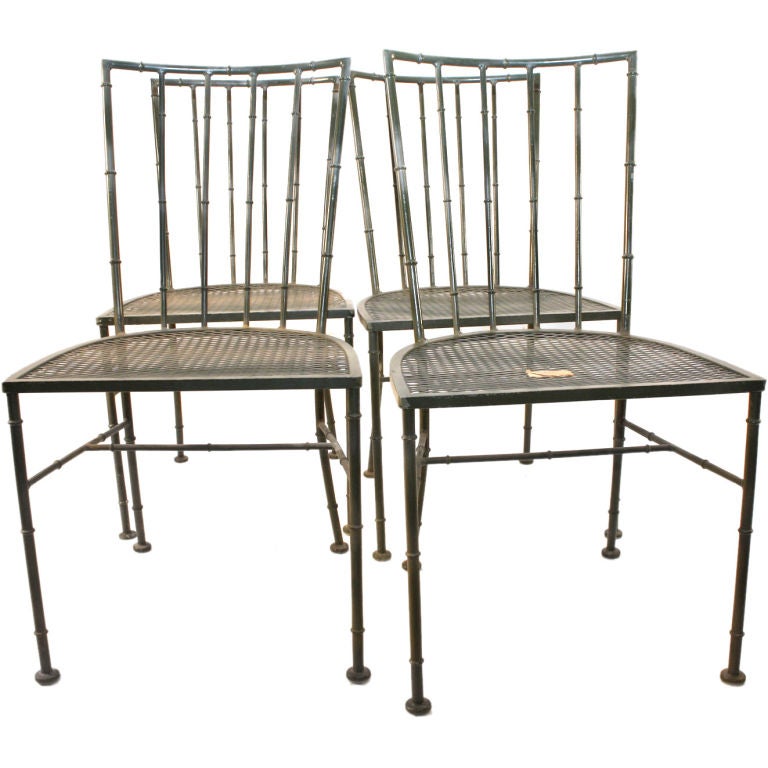 4 John Salterini outdoor side chairs