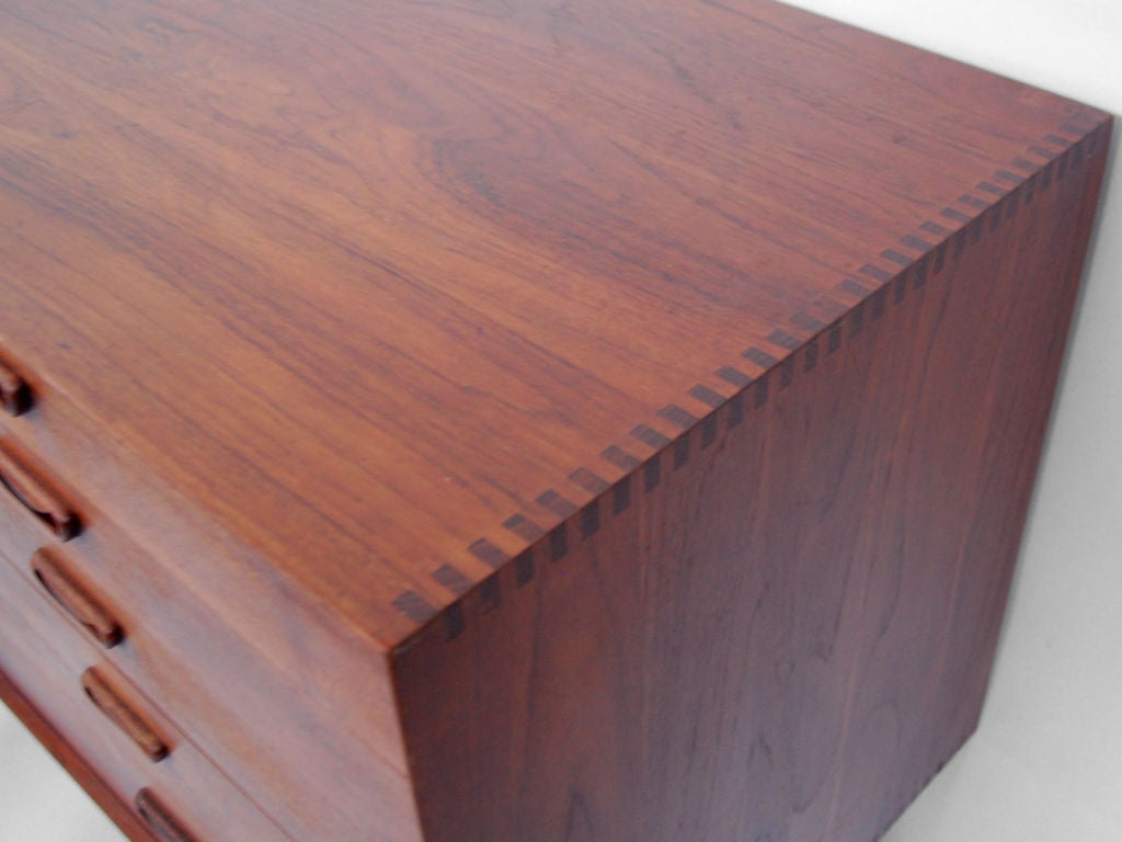 Sycamore Peter Hvidt Tambour Front Teak Credenza