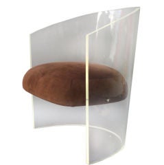 Floating Seat Lucite Chair by Vladimir Kagen