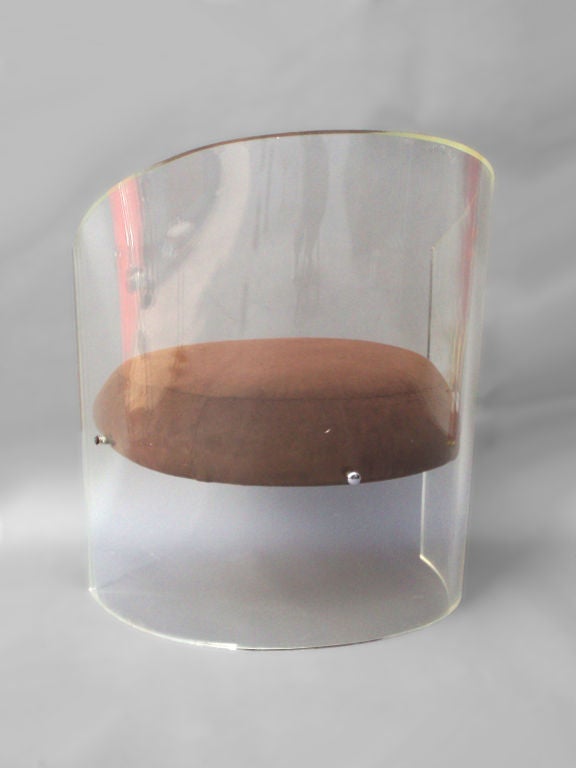 Floating Seat Lucite Chair by Vladimir Kagen