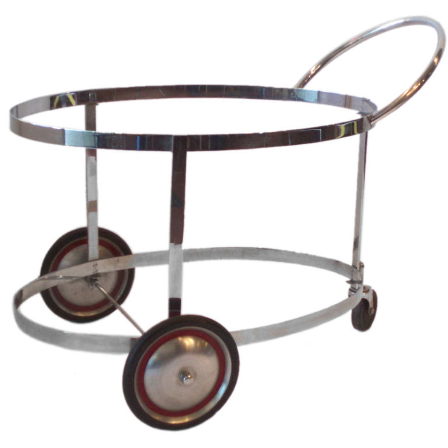 Machine age art deco chrome drinks cart in the style of Gilbert Rohde For  Sale at 1stDibs
