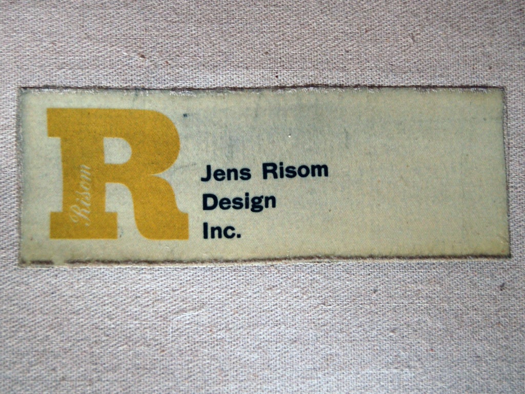 Mid-20th Century Rare Pair of Jens Risom Leather Lounge Chairs