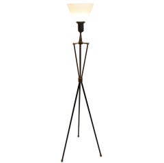 1950 period Tri Pod Floor lamp - Like Robsjohn