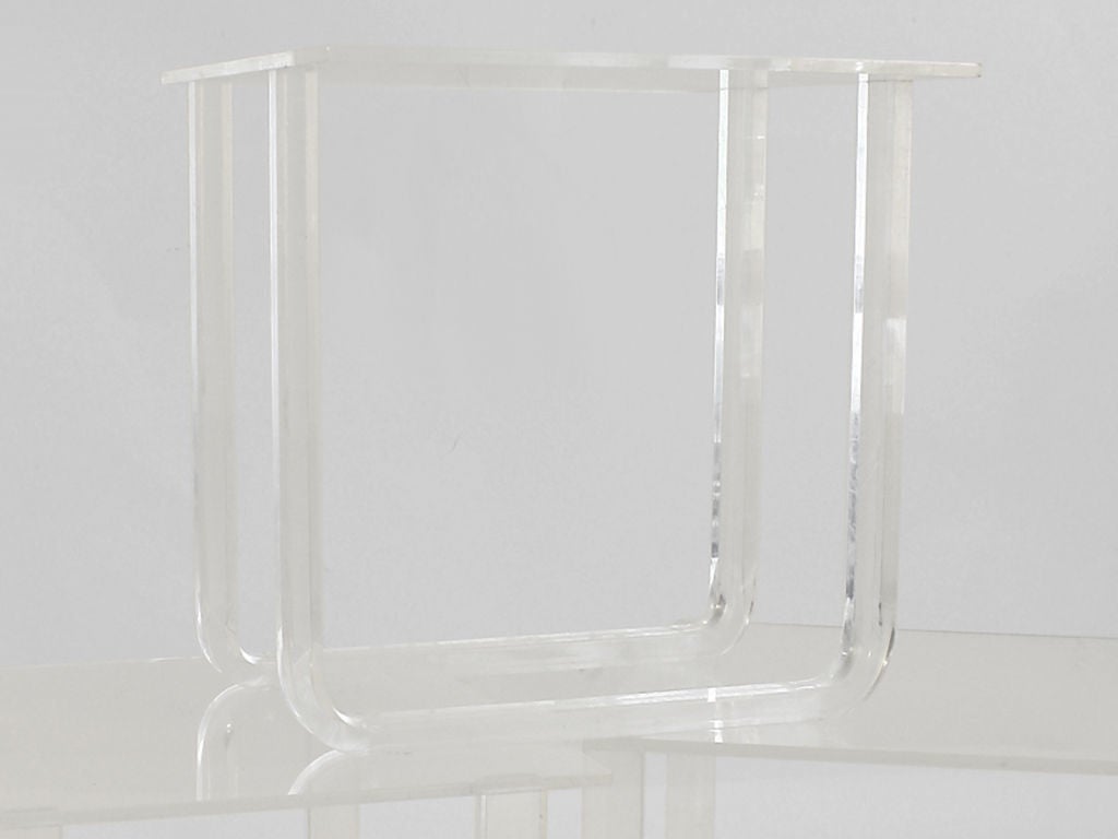 Lucite 3 pcs Cube tables