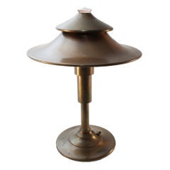 K.E.M. Weber for Miller Lamp Co. Art Deco Machine Age Lamp