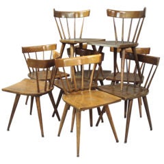 Set of Twelve Maple Dining Chairs by Paul McCobb