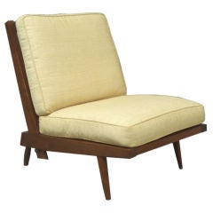 A Dowel Back Walnut Lounge Chair by George Nakashima Studio