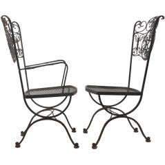 Set 8 matching "Woodard" chairs